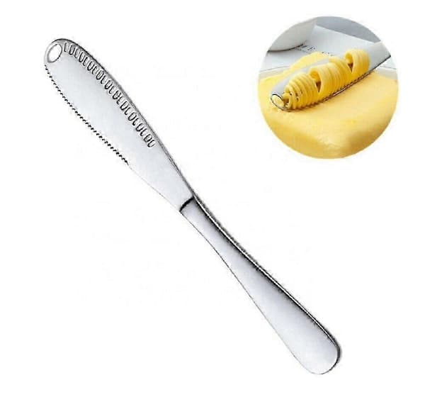 WXH3 I 1 Smørkniv i rustfrit stål Smørkrøller Smørkniv