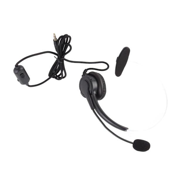 Kablet Trucker Headset 3,5 mm Mono Headset Med Støydempende Mikrofon Volumkontroll for Mobiltelefon Bærbar PC