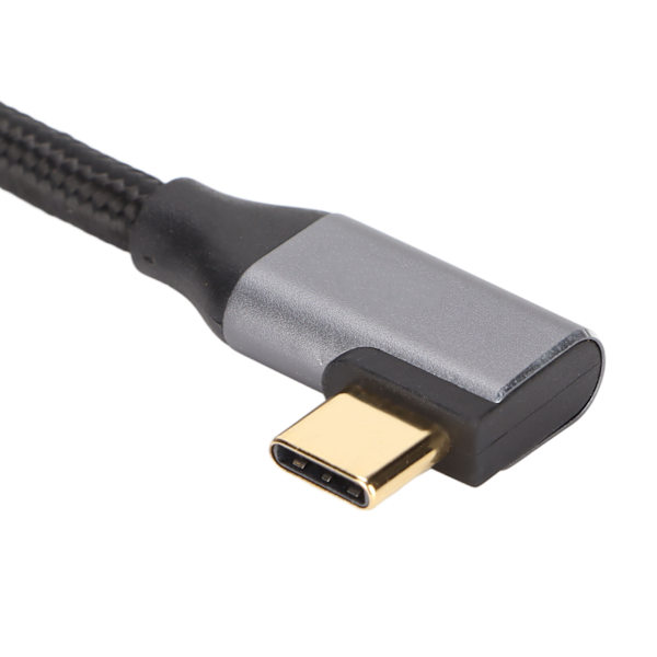 100W PD Nylon Flätad USB C Snabbladdningskabel USB 3.1 Gen2 10Gbps 3 Kabel 4K 60Hz（1m）