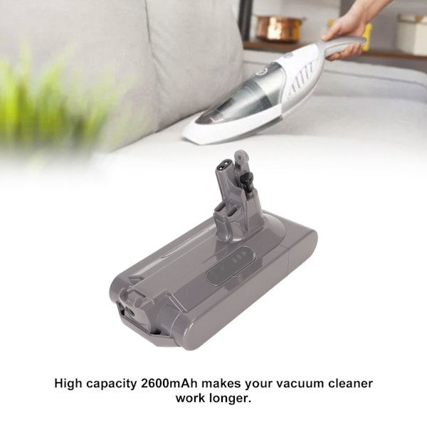 Håndholdt støvsuger batteri 2600mAh 25.2V lithium batteri erstatning for V10 Animal V10 Absolute