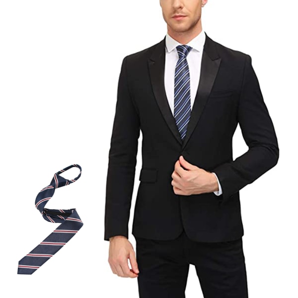 Herr slips klassisk sidenslips vävd jacquard slips