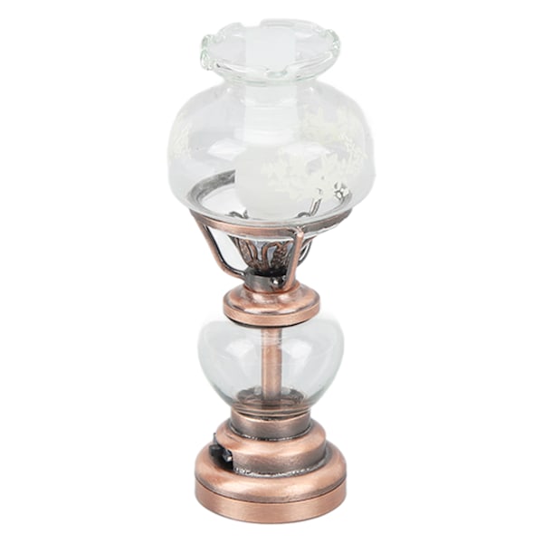 Dukkehus Lysestager Lampe 1/12 Skaleret Batteridrevet Vintage Dekorativ Miniature Lysestager Lys