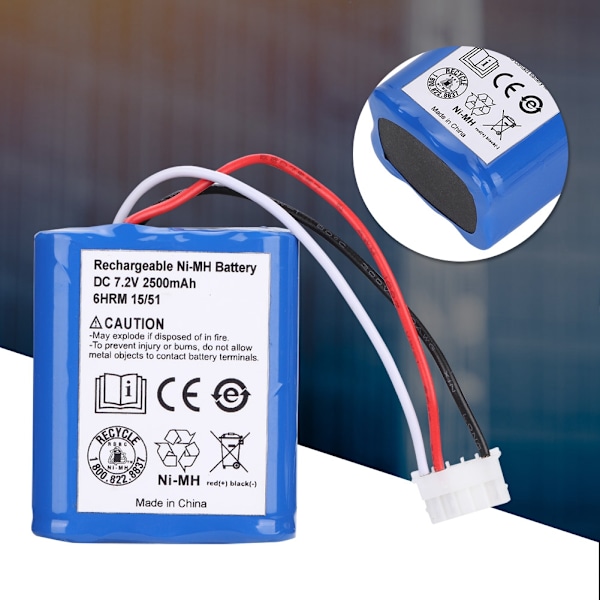 7,2 volt 2,5 Ah 2500 mAh Ni MH-batteri för iRobot Roomba Braava 380 380T hög kvalitet