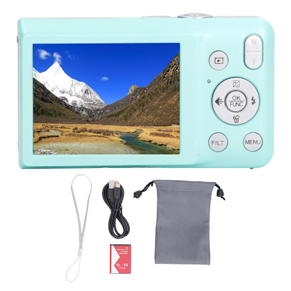 Digitalkamera 8K HD 68MP 2,7 tommer skærm 16X zoom timer skydning skønhedsfilter videooptagelse kompakt digitalkamera