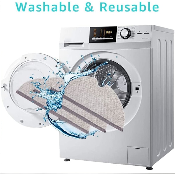 6 st Full Coverage Mopping Cloths för Xiaomi Roborock Vacuum