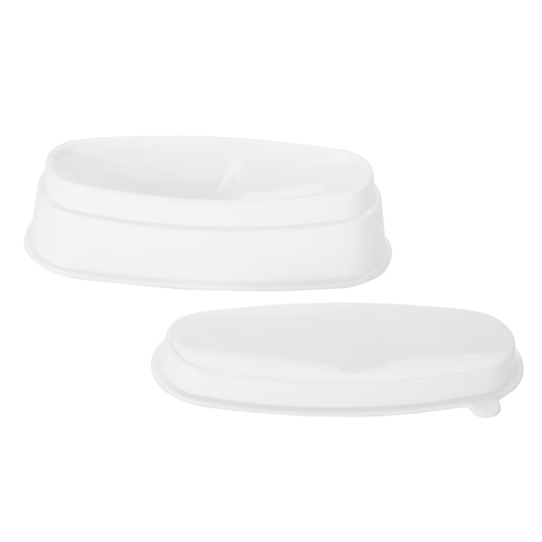 Bærbar Hvid Negle Dypning Pulver Bakke Manicure Form Neglebeholder