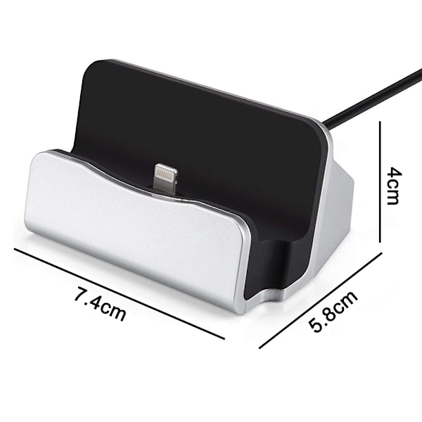 For iPhone Magnetisk Skrivebords Ladestasjon Hurtiglading Data