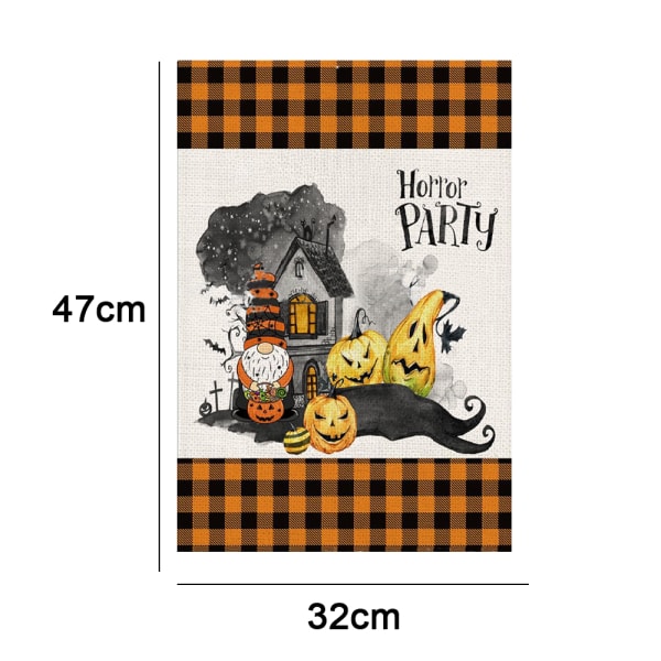 Trick or Treat Have Flag Vertikal Dobbeltsidet, Halloween Ya