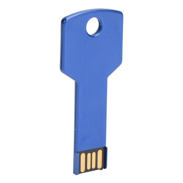 Blå USB Flash Drive Nøgleform USB Memory Disk Plug and Play U Disk til computer og bil