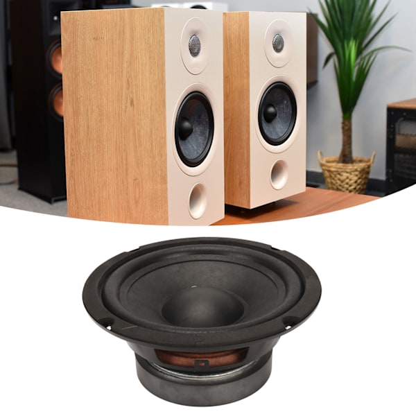 6,5-tums fullrangehögtalare i järn 40W 8 ohm woofer diskant fullfrekvenshögtalare för högtalare DIY