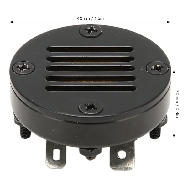 Super Tweeter HiFi Metal Shell Professionel 3KHz‑33KHz Sort Super Tweeter til Hjem Bil
