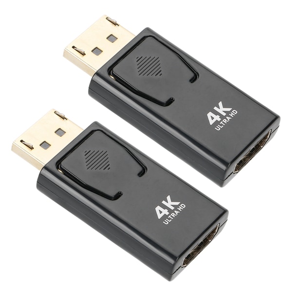 2PCS 4Kx2K Displayport hane till HDMI hona adapterkonverter för HDTV PC-dator