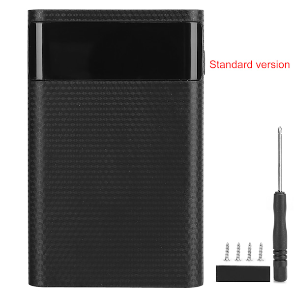 KA4 Högkvalitativ ABS 4 X 18650 Bärbar DIY Normal Batterilåda Ingen Svetsning Mobil Strömförsörjningsfodral Kit för Laddning