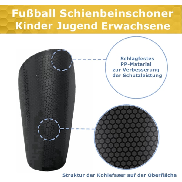Bekväma benskydd för fotbollsspelare, andningsbart material med ergonomisk design för oöverträffat skydd och flexibilitet