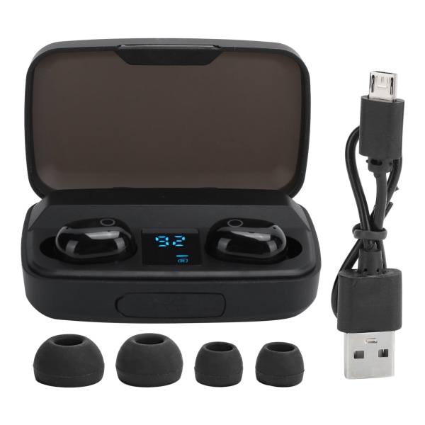 Bluetooth In-Ear Hörlurar TWS Trådlösa Headset Touchkontroll Digital Display Öronproppar