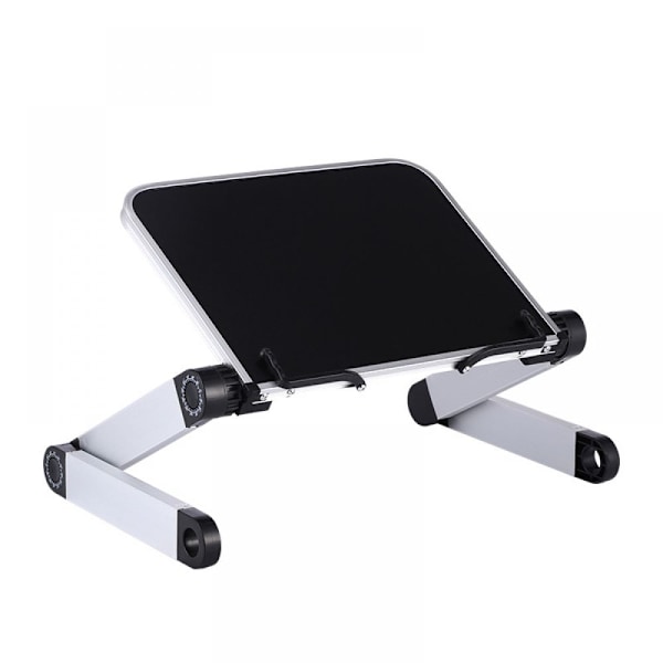 Table Tech Buddy: Ergonomiskt, portabelt laptopbord, justerbar höjd med inbyggda klämmor, hopfällbart stativ för platsbesparande bekvämlighet