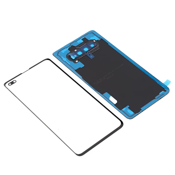 Samsung S10+Plus -puhelimen takalasin kansi ja ulompi lasipaneelin vaihto (musta)