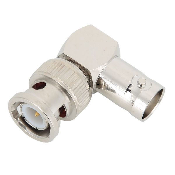 4 stk. BNC han til BNC hun vinkeladapter stik 50 ohm messing stik