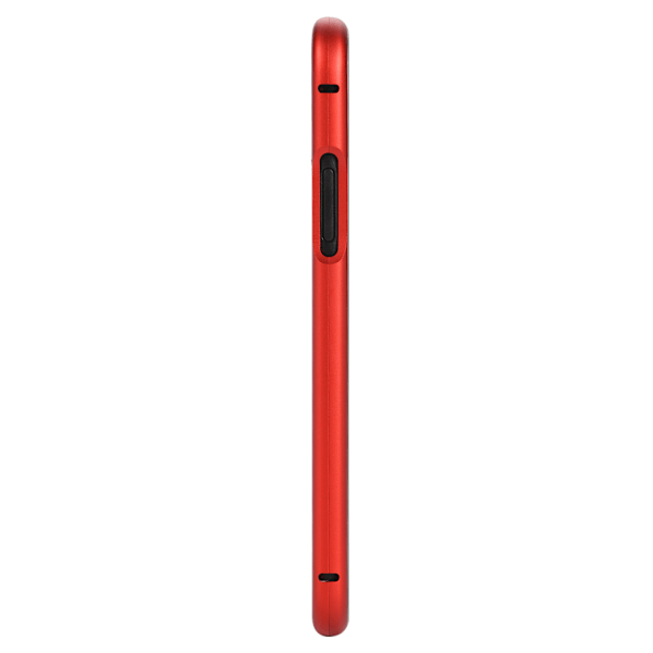 Magnetisk absorptionshärdat glas telefonskyddsfodral för iPhone X Röd