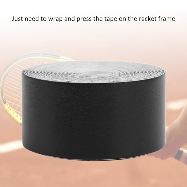 Tennis Racket Tape Racket Hovedbeskyttende Tape Udvidet Squash Racket Guard 5m til Sportsudstyr Sort
