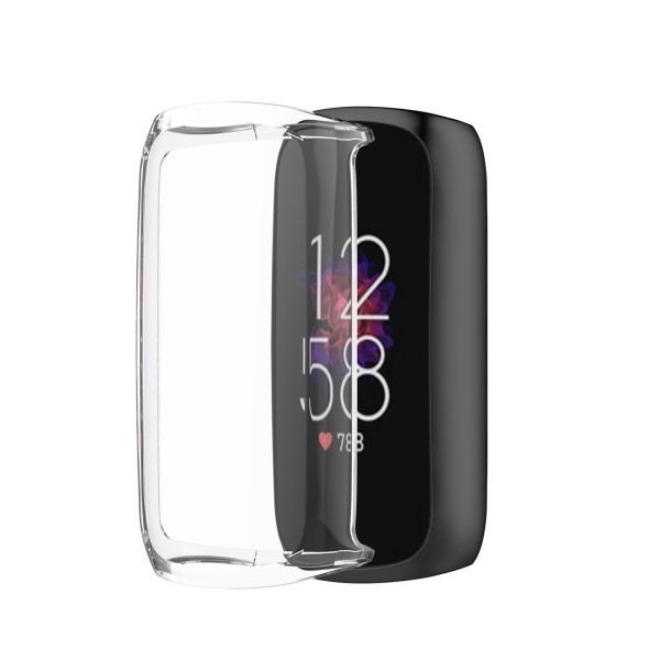 Bumper Shell Case Kompatibel for Fitbit Luxe TPU Full Screen Protector Soft Cover