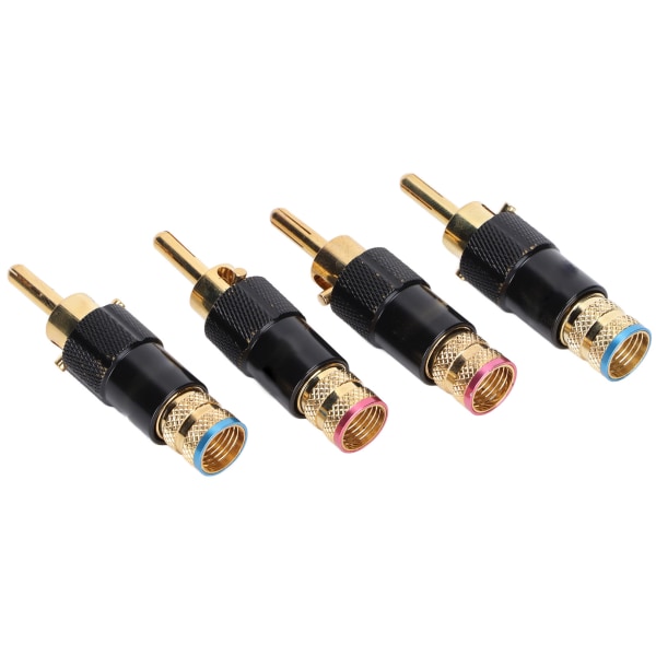 Preffair BA1410 Bananstik 24K Guldbelagt HIFI Bananstik til Audio og Video Modtager og Lydsystemer