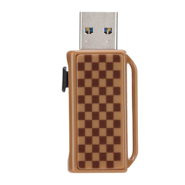 USB-minne Portabelt Rutmönster Tryck-Dra Tumminne för Informationslagring Dataöverföring PC Telefon Rutnät 32GB