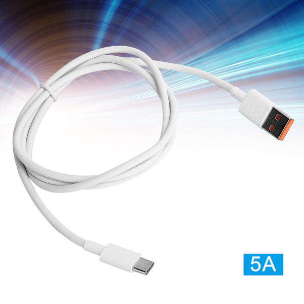 USB C Super Hurtig Opladningskabel TPE Type C Datakabelledning til Huawei Mobiltelefoner 5A