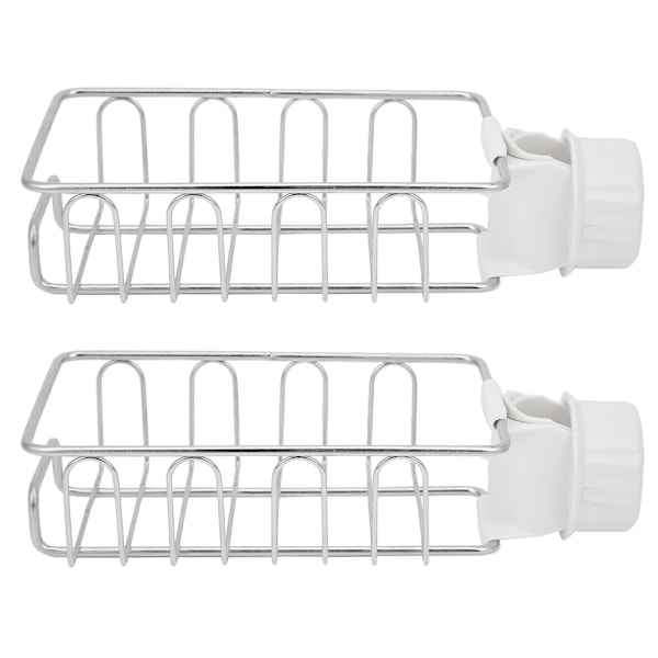 Diskställ för kranar till diskhoar, Hygienisk dräneringsdesign i rostfritt stål, Snäppfäste för platsbesparande organisering