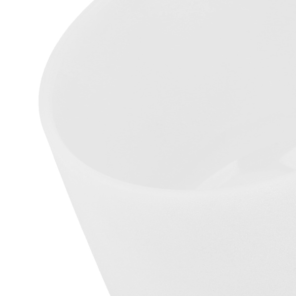 8 tommer Note B Frosted Quartz Crystal Singing Bowl Meditation Musikinstrument Skål Hvid