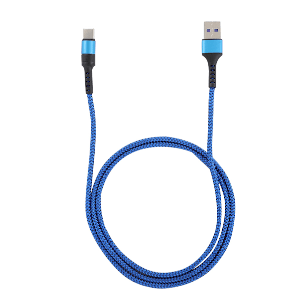 1M 5A TypE C Hurtiglading Datakabel for Huawei P10/P10plus p20/P20Pro (Blå)