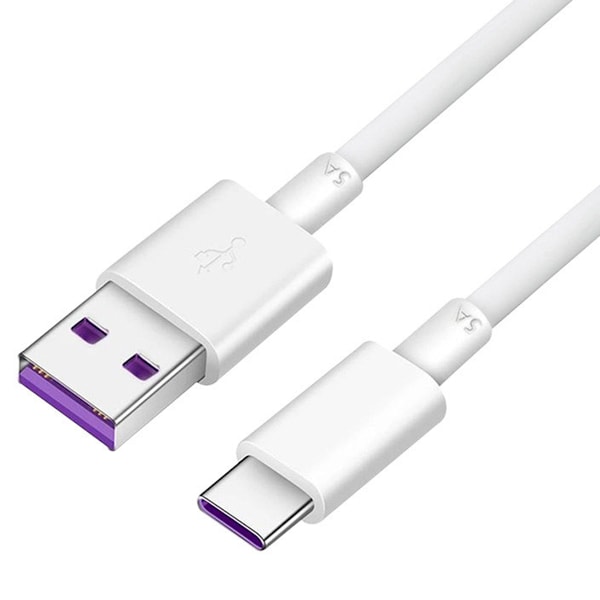 Alkuperäinen Huawei P30 Pro SuperCharge -kaapeli USB-C 22,5 W 5 A valkoinen