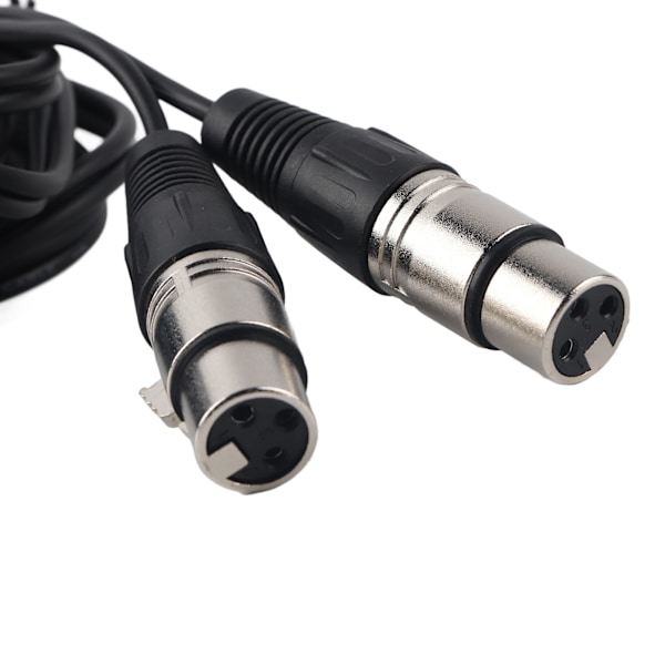 XLR Han til Dobbelt XLR Hun Kabel Mikrofon Stereo Afbalanceret Forbindelsesledning til Lydadapter Hvid 3 m / 9,8ft