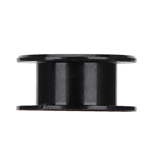 3D-skrivartillbehör 5 mm håldiameter Idler-remskiva H-formad tandlös 6 mm kuggrem (svart)