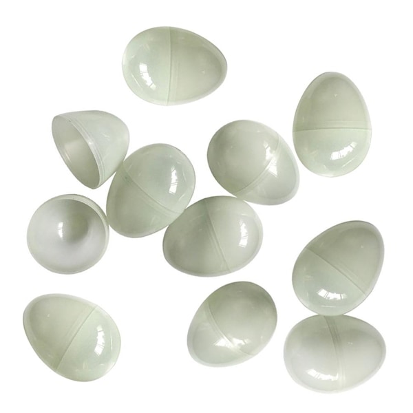 Påske Luminous Plast Egg Blanke Påske Egg med Fargepenner for Kunstig Egg DIY Maling og Dekorering