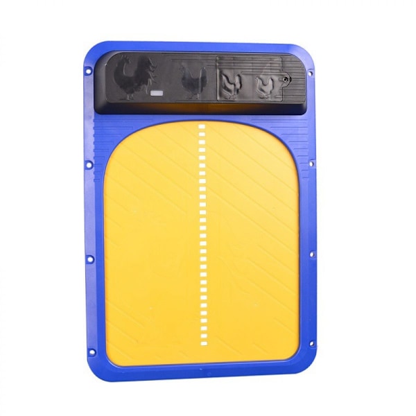 Chicken Guardian, Soldriven Automatisk Hönshusdörr med Timer & Ljussensor Programmerbar LCD-Display, Säker Anti-Klämfunktion Anpassningsbar Aluminium
