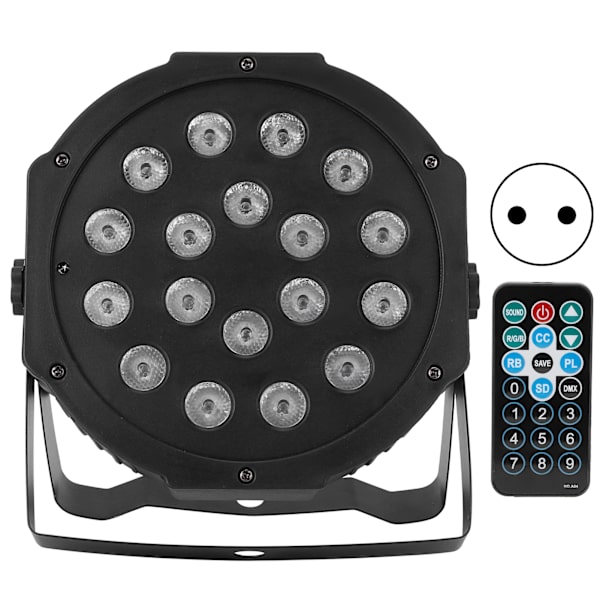 18LED Chip Scenelys RGB Lydstyring Lys til DJ Klub Bar