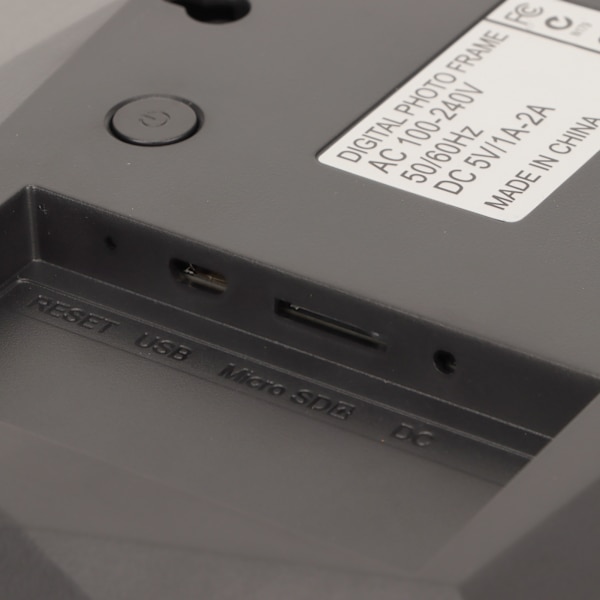 10,1 Tums Digital Foto Ram 1280x800 IPS Pekskärm WiFi Elektronisk Bildram med Träram 100‑240V EU-kontakt