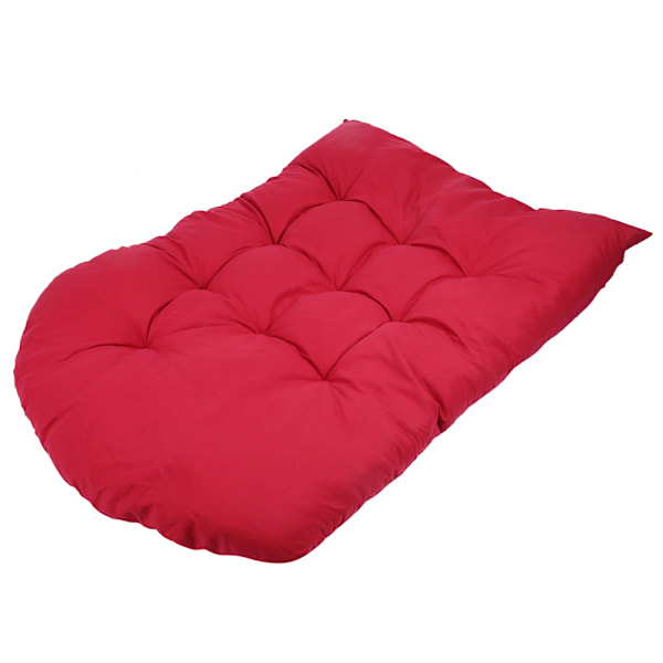Korgkorgstolskuddar, Vattentätt Utomhuskudde Fylld med Miljövänlig PP-Bomull, Vinröd 80x120cm, Ergonomisk Storlek för