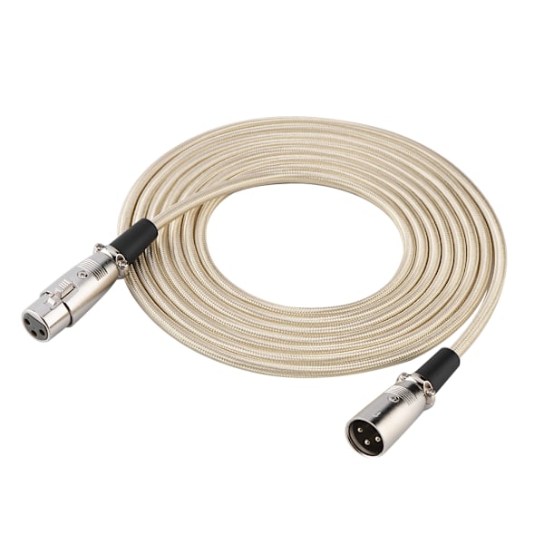 3-polet XLR han til XLR hun mikrofonkabel lydledning 5 meter / 16,4 fod