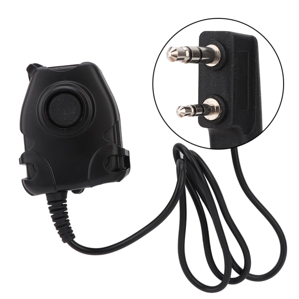 Walkie Talkie Earphone K Head PTT Adapter Head Cable for RETEVIS Kenwood BAOFENG Two Way Radio