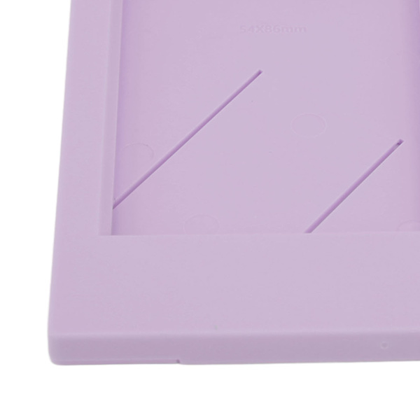 Fotoramme i plast, rektangulær, klassisk skrivebordsstativ, bilderamme for Fujifilm for Instax Mini 3in bilder, syrinlilla