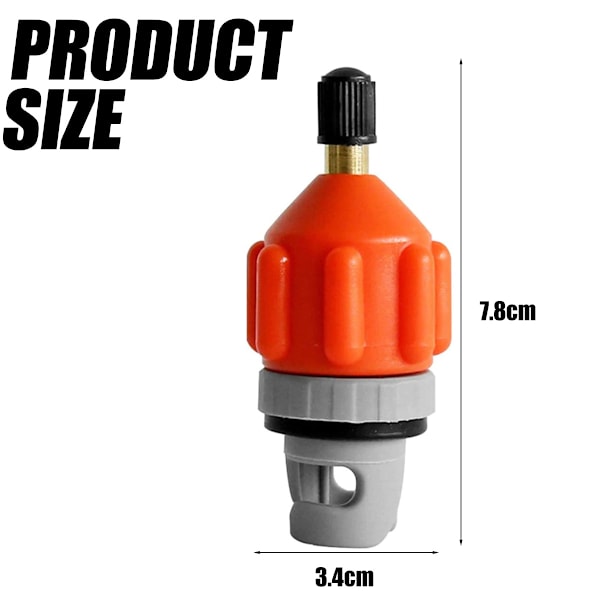Premium Kajaktillbehör för Uppblåsbar Båt, Stand Up Paddle Board Pumpadapter Snabb Uppblåsning och Tömning Universal Standard Schrader Luftventil