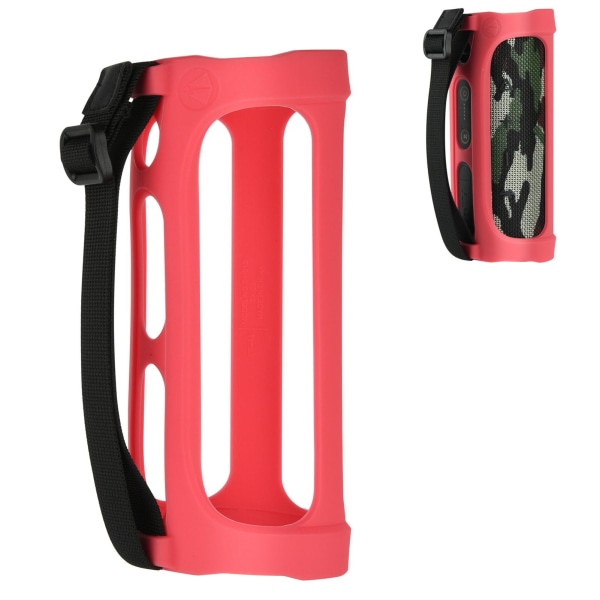 Silicone Case Pouch Compatible for  Flip 5 Protective Silicone Case with Carabiner for Wireless Bluetooth Speaker