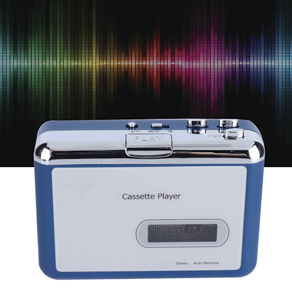 Bluetooth Kassetteafspiller Auto Reverse Båndafspiller Bluetooth Output til Hovedtelefon Højttaler