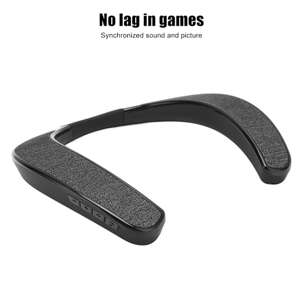 Nackband Bluetooth-högtalare Stereo Handsfree Bärbar Trådlös Bärbar Högtalare för Hem Utomhus Sport Resor