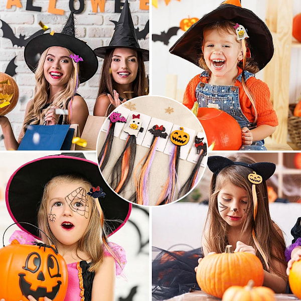 Halloween Håraccessoarer, Utsökt Design För Flickors Utklädningsmaterial, Partykostymer Och Underbar Julklapp, 5 st Med Kvalitetsband,