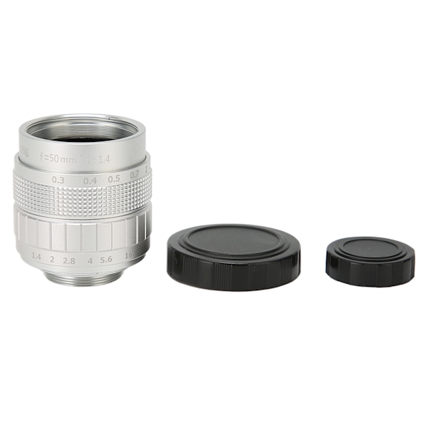 50mm F1.4 manuell fokus prime-objektiv HD 2/3 tum FA-objektiv manuell fokus kameraobjektiv för industriell videomikroskopkamera