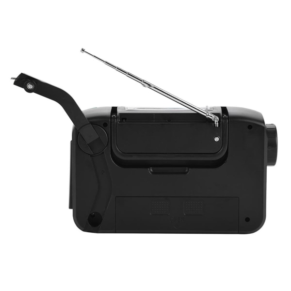 FM/AM/SW Solardriven Radio med Handvev, Minneskort, Musik för Bluetooth Handsfree-samtal Solcellsradio Grön