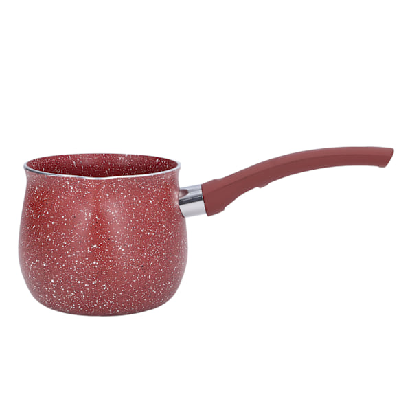 Enkelhandtag Kaffevärmare Kokande Gryta Mini Mjölkpanna Aluminiumlegering Non Stick Anti Skållning för Matlagning